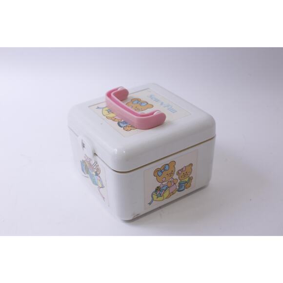 Sew-N-Fun, Japanese Sewing Box with Cute Teddy Bears, 80s Sanrio Style, Plastic, - Picture 2 of 5